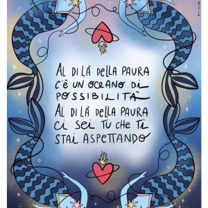 Cartolina "Al di là della paura", Enrica Mannari